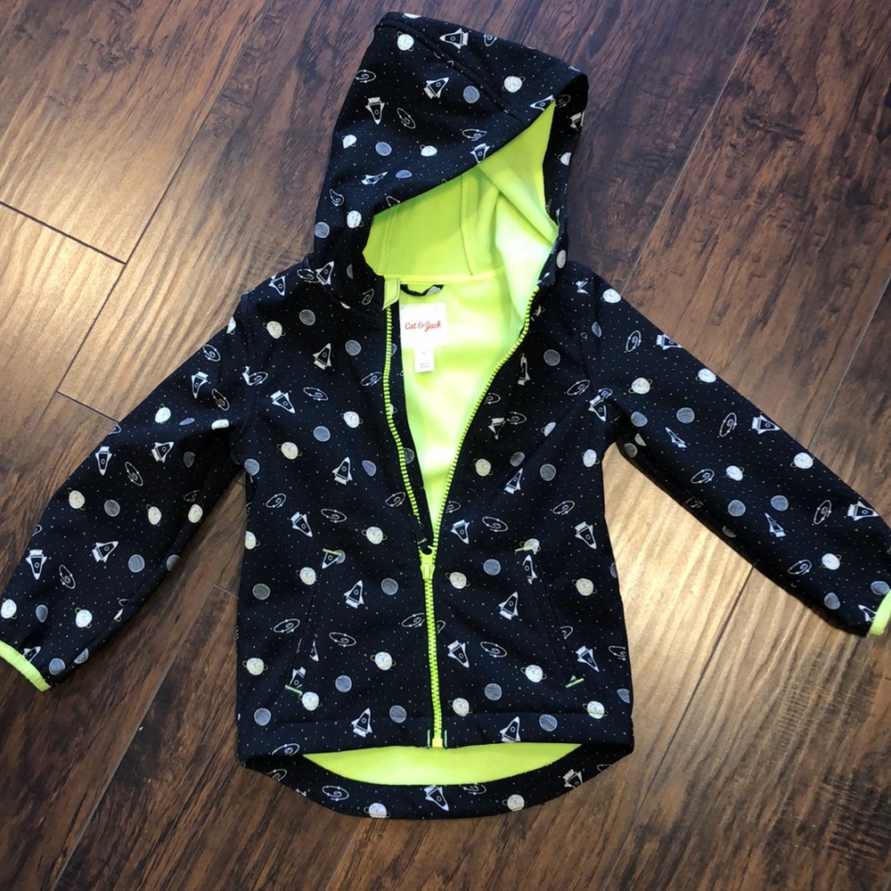 Space ship rain coat